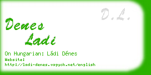 denes ladi business card