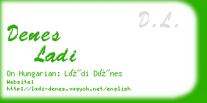 denes ladi business card